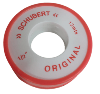 CINTA DE TEFLON ROJO 1/2 PULGADA 12M (UND)-SCHUBERT (INC IGV)