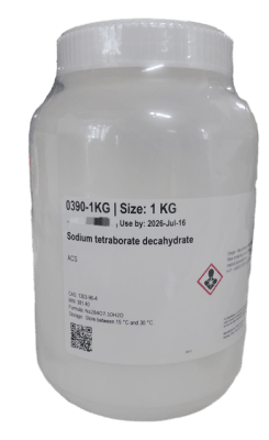 SODIUM TETRABORATE DECAHYDRATE 1KG-VWR,0390-1KG (INC IGV)