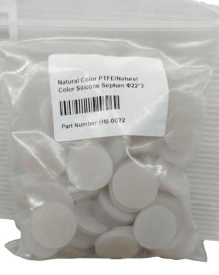 SEPTUM DE PTFE/SILICONA DE COLOR NATURAL 22*3 PK/100-HAMAG, HM-0022 (INC IGV)1