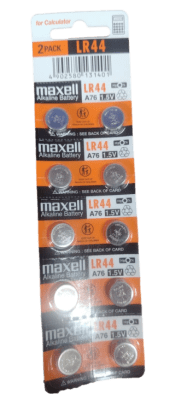 PILA ALCALINA (A76) 1.5V (UND)-MAXELL, LR44 (INC IGV)1