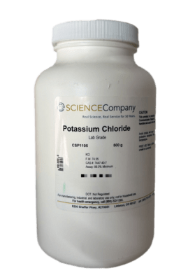 POTASSIUM CHLORIDE 500G-SCIENCE COMPANY, CSP1105 (INC IGV)