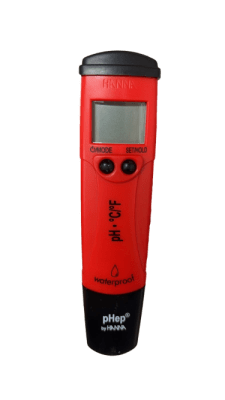 WATERPROOF PH & TEMPERATURE TESTER (0.01 pH)-HANNA INSTRUMENTS, HI98128 (INC IGV)1