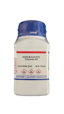SODIUM ACETATE TRIHYDRATE 99.5% AR 500G-OXFORD (INC IGV)1