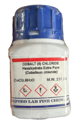 COBALT (II) CHLORIDE HEXAHYDRATE 97% EXTRA PURE 100G-OXFORD (INC IGV)1