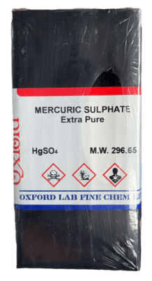 MERCURIC SULPHATE 98% EXTRA PURE 250G-OXFORD (INC IGV)