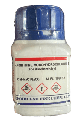 L-ORNITHINE MONOHYDROCHLORIDE 99% (For Biochemistry)(FOR BIOCHEMISTRY) 25G-OXFORD (INC IGV)1