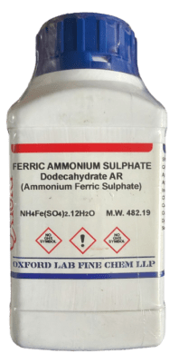 FERRIC AMMONIUM SULPHATE DODECAHYDRATE 98.5% AR 500G-OXFORD (INC IGV)
