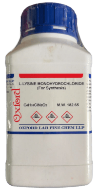 L-LYSINE MONOHYDROCHLORIDE 98.5% (FOR SYNTHESIS) 500G-OXFORD (INC IGV)1