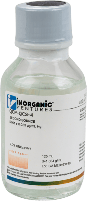 EPA Method 200.8 Mercury Quality Control Standard ISO 17034 (INC IGV)