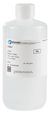 1000ug/mL SODIUM 500mL-ISO 17034 (INC IGV)