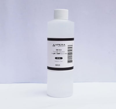 Solución de almacenamiento 3M KCL de Apera Instruments (8 oz.) para electrodos PH ORP (Inc. IGV)