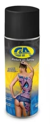 PINTURA EN SPRAY NEGRO MATE (Inc IGV)
