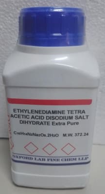 Ethylenediamine tetra acetic acid disodium salt 99% extra pure (Inc IGV)1