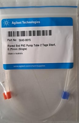 FLARED END PVC PUMP TUBE 2 TAGS SHORT 0.25MM (INC IGV)