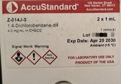 1,4 DICHLOROBENZENE-D4 2 X 1 ML  (INC IGV)