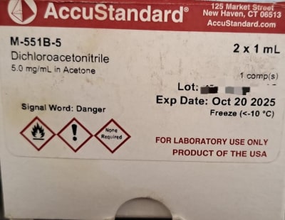 DICHLOROACETONITRILE 2 X 1 ML (INC IGV)