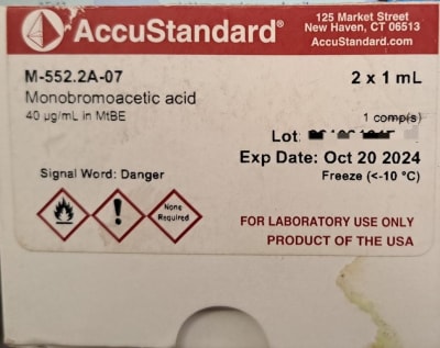 MONOBROMOACETIC ACID 2 X 1 ML (INC IGV)