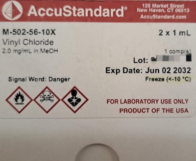 VINYL CHLORIDE 2 X 1 ML (INC IGV)
