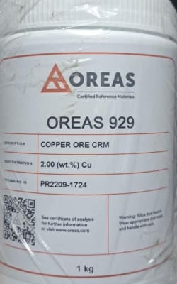 COPPER ORE CRM 1KG-OREAS, OREAS 929 (INC IGV)