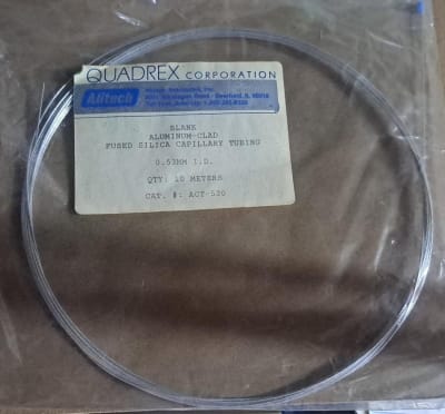 BLANK ALUMINUM-CLAD FUSED SILICA CAPILLARY TUBING 0.53MM I.D. 10 METERS-ALLTECH, ACT-530
