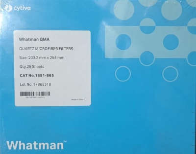 QUARTZ MICROFIBER FILTERS 203.2 MM X 254 MM-WHATMAN QMA,1851-865 (INC IGV)