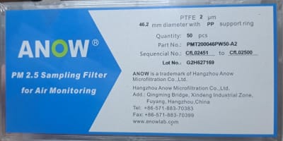 PM 2.5 SAMPLING FILTER FOR AIR MONITORING PTFE 2 UM 46.2 MM 50 PCS-ANOW (INC IGV)1