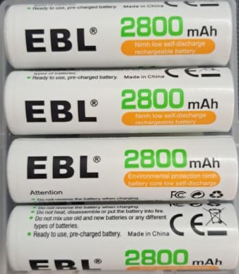 PILAS AA RECARGABLES (4 UND)-EBL,LN-8112 (INC IGV)