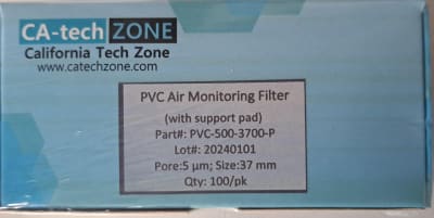 Filtro de monitoreo de aire de PVC 5um  37mm (INC IGV)