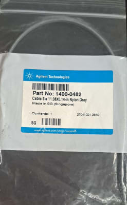 CABLE TIE 11.08X0.14 IN NYLON GRAY-AGILENT TECHNOLOGIES,1400-0482 (INC IGV)