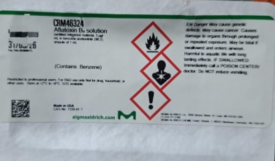 AFLATOXIN B2 SOLUTION 1ML-SUPELCO, CRM46324 (INC IGV)