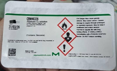 AFLATOXIN G2 SOLUTION 1ML-SUPELCO, CRM46326 (INC IGV)