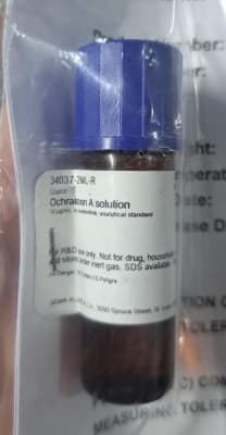 OCHRATOXIN A SOLUTION 2ML-SUPELCO, 34037-2ML-R (INC IGV)1