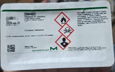AFLATOXIN B1 SOLUTION 1ML-SUPELCO, CRM44647 (INC IGV)