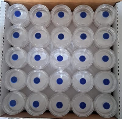 37MM 3-PIECE CASSETTES WITH 1 µm GLASS FIBER FILTERS-ZEFON, 731GF (INC IGV)1