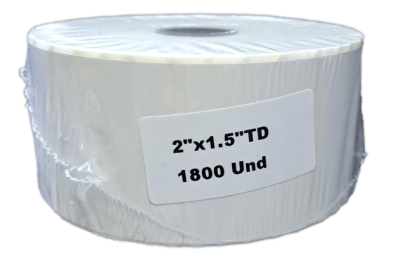 ETIQUETA ADHESIVA BLANCA 50,8MM X 38.1MM  1800 HOJAS-CODEWEL (INC IGV)1