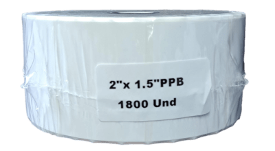 ETIQUETA ADHESIVA BLANCA 50.8MM X 38.1MM UNA COLUMNA 1800 HOJAS-CODEWEL (INC IGV)