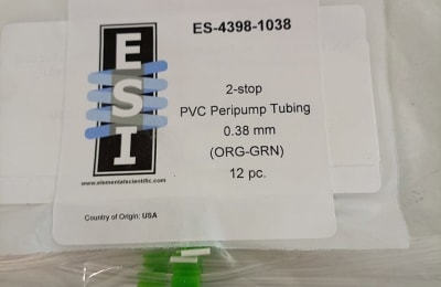 Tubo de PVC para bomba peristáltica (2 paradas, 0,38 mm de diámetro interno) 12 PK (INC IGV)