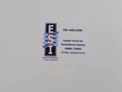 Antorcha de cuarzo de 3 ranuras para PE Optima ICP-OES 4300V/5400V/7300V (INC IGV)1