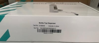 Bottle-Top Dispensador 5-30ml*0.5ml(INC IGV)1