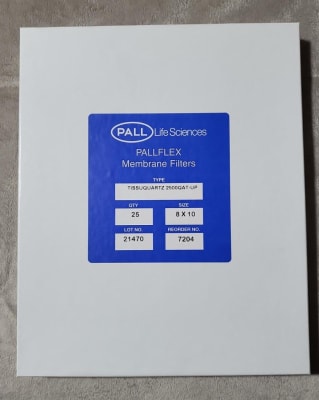 PALL 7204 Pallflex Tissuquartz Filtro de monitoreo de aire