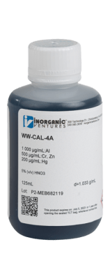 Método EPA 200.7 Estándar de calibración 4 (Parte A)  (Inc IGV)