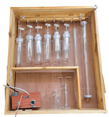 ALQUILER X 1 DIA ORSAT 5 PIPETTE GLASS APPARATUS (LAB GLASSWARE)-GENERICO1