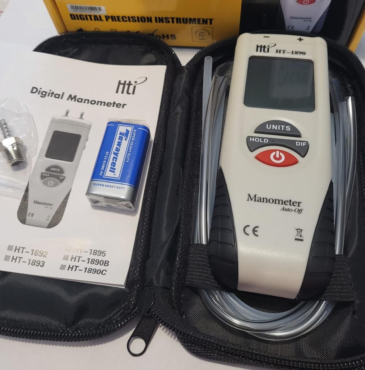 MANOMETRO DIGITAL - HTI, HT-1890 (INC. IGV) | Envirotechlab MANOMETRO DIGITAL - HTI, HT-1890 (INC. IGV) | Envirotechlab
