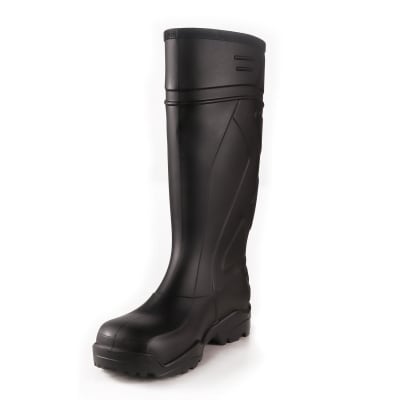 BOTA V-FLEX PVC SIN PUNTERA DE SEGURIDAD NEGRA