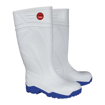 BOTA V-FLEX PVC SIN PUNTERA DE SEGURIDAD BLANCA