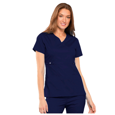 POLERA MEDICA MUJER CONTEMPORARY AZUL MARINO1