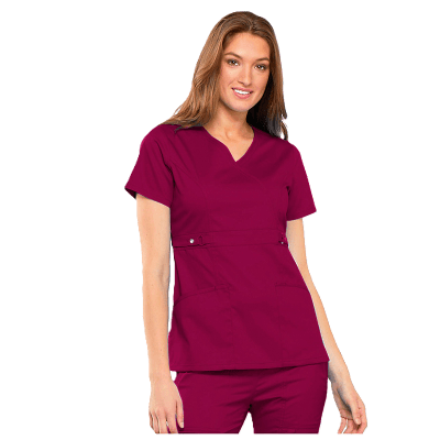 POLERA MEDICA MUJER CONTEMPORARY BURDEO1