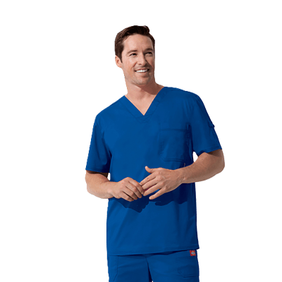 POLERA MEDICA HOMBRE AZUL REY1