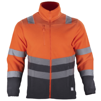 MICROPOLAR ALTA VISIBILIDAD NARANJO/GRIS WORLD1