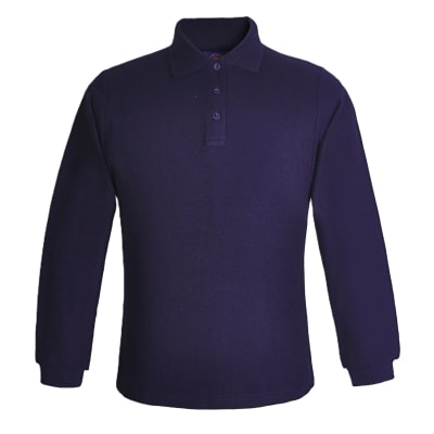 POLERA PIQUE 230 MTX M/L HOMBRE AZUL MARINO